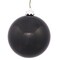 Black Shiny UV Drilled Ball Ornament, 4.75 in. - 4 per Bag